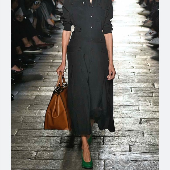 bottega veneta shirt dress Cotton canvas shirt dress in green - Bottega Veneta